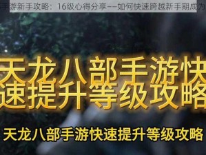 天龙八部手游新手攻略：16级心得分享——如何快速跨越新手期成为高手玩家