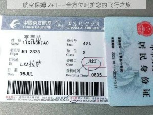 航空保姆 2+1——全方位呵护您的飞行之旅