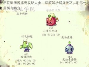 天启联盟手游抓宠攻略大全：深度解析捕捉技巧，助你一网打尽稀有萌宠