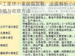 手工星球小麦获取攻略：全面解析小麦种植与收获方法