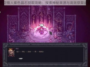 时空猎人紫色晶石获取攻略：探索神秘来源与高效获取途径