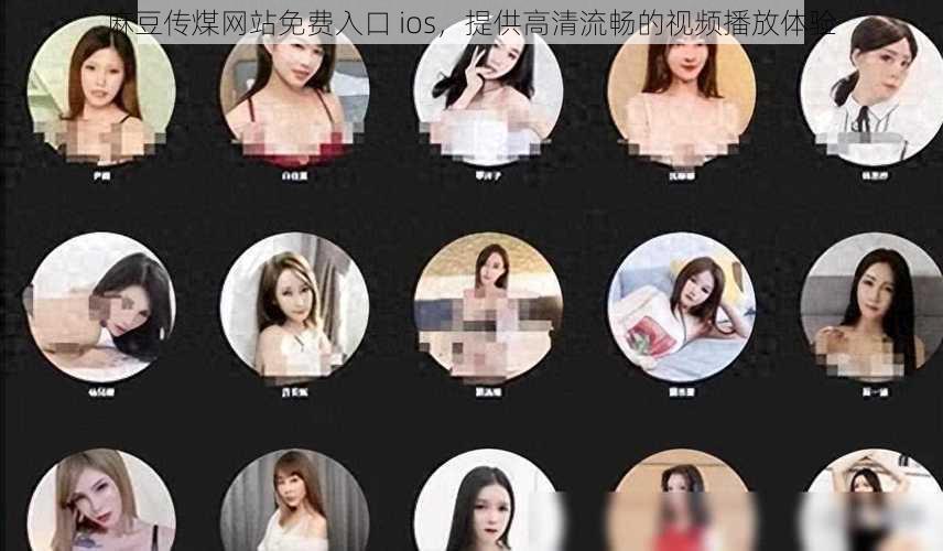 麻豆传煤网站免费入口 ios，提供高清流畅的视频播放体验