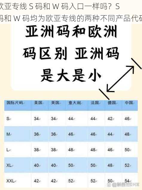 欧亚专线 S 码和 W 码入口一样吗？S 码和 W 码均为欧亚专线的两种不同产品代码