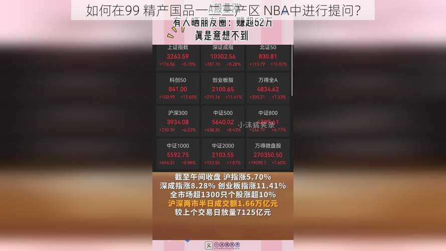 如何在99 精产国品一二三产区 NBA中进行提问？