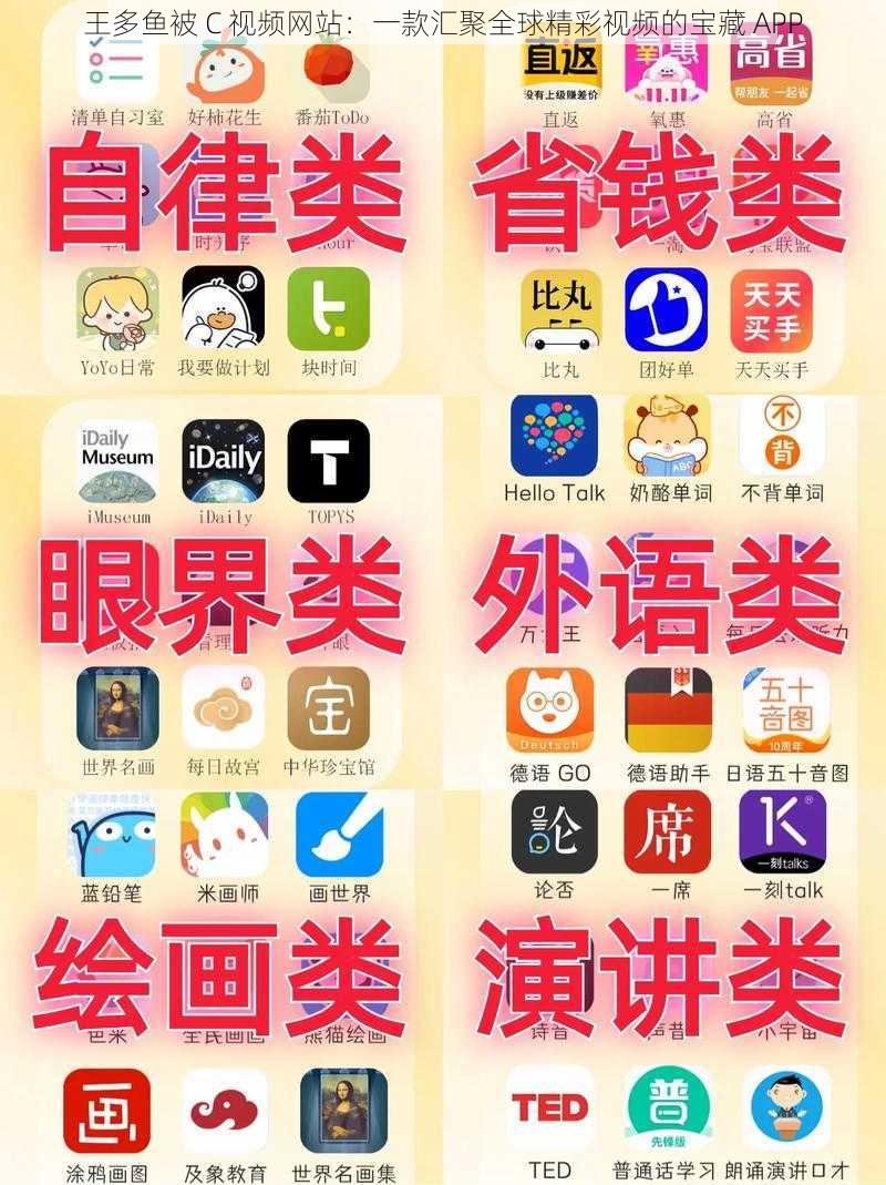 王多鱼被 C 视频网站：一款汇聚全球精彩视频的宝藏 APP