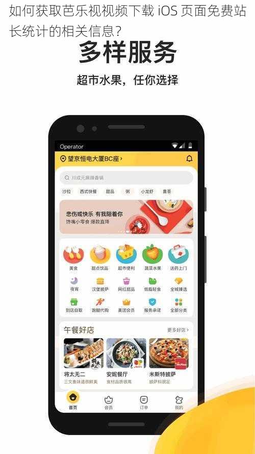 如何获取芭乐视视频下载 iOS 页面免费站长统计的相关信息？