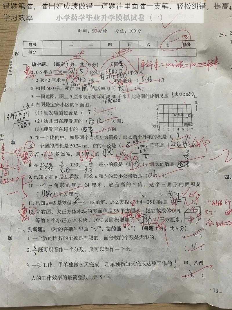 错题笔插，插出好成绩做错一道题往里面插一支笔，轻松纠错，提高学习效率