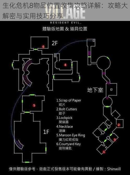 生化危机8物品位置收集攻略详解：攻略大解密与实用技巧分享