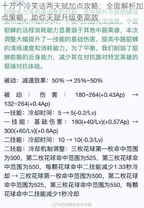 十万个冷笑话两天赋加点攻略：全面解析加点策略，助你天赋升级更高效